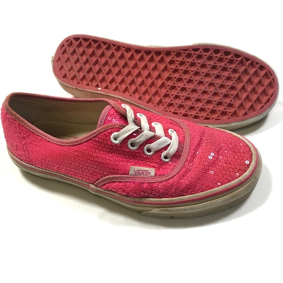pink sequin vans